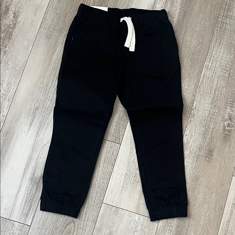 Cat & Jack Black Kids Joggers with White Drawstring
